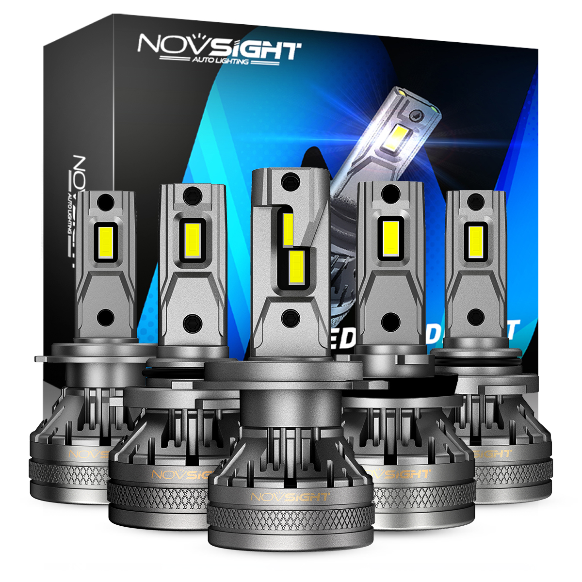 NOVSIGHT A500 N37 H4 LED ヘッドライト車 H7 LED H1 H11 H3 9012 9005 9006 6500 18K 120 ワット LED オートヘッドランプ高輝度電球