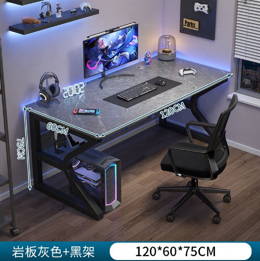 *- 卸売人気デザイン C 字型金属脚 PC ゲームテーブルコンピュータデスクマルチゲームテーブル