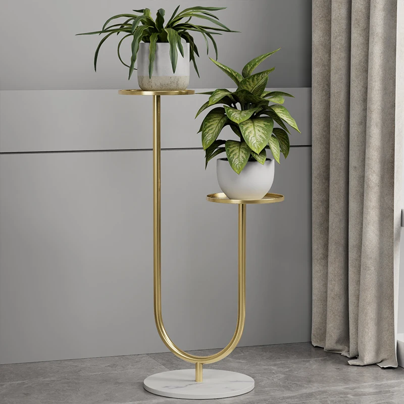 クリエイティブ金属植物スタンド床棚リビングルームバルコニー植木鉢ホルダー装飾花瓶ディスプレイラック装飾