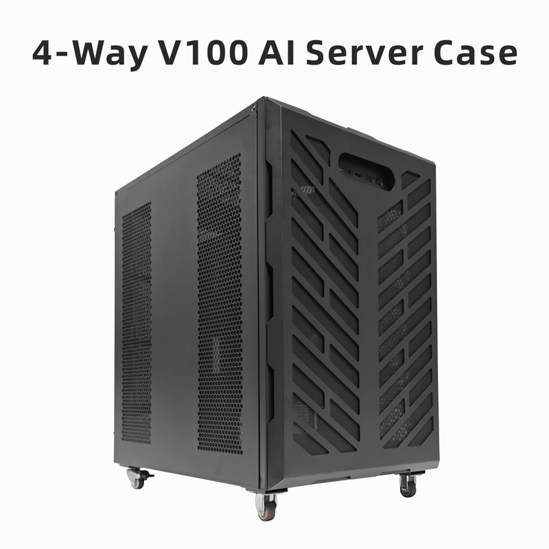 METALFISH OUTPRO 産業用サーバー コンピューティング ケース 4‑GPU NVIDIA V100、エンタープライズ コンピューティング センター用 AI ディープ ラーニング キャビネット