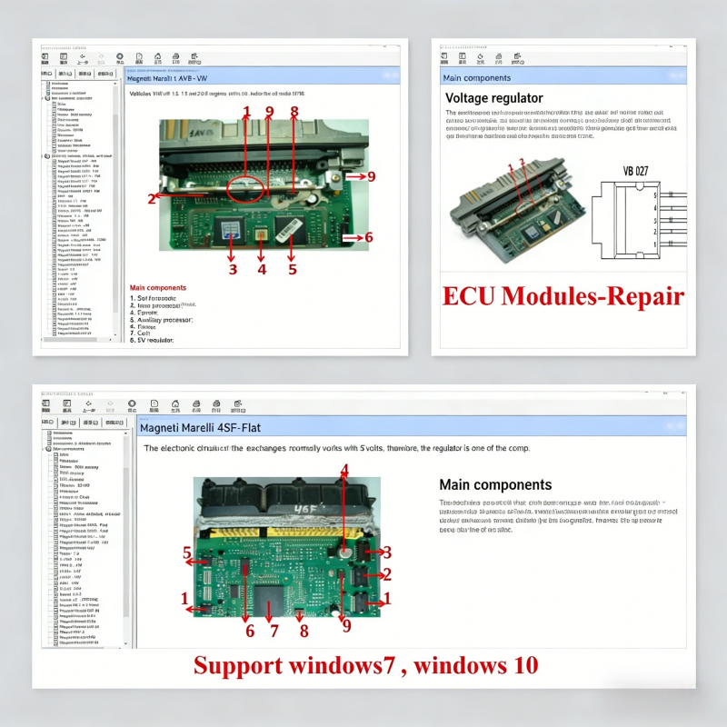 NEW!ECU Modules Repair Guide EEprom Defect Immo Location Including Multimeters Transistor Car Repair Tool ECU Repair Software