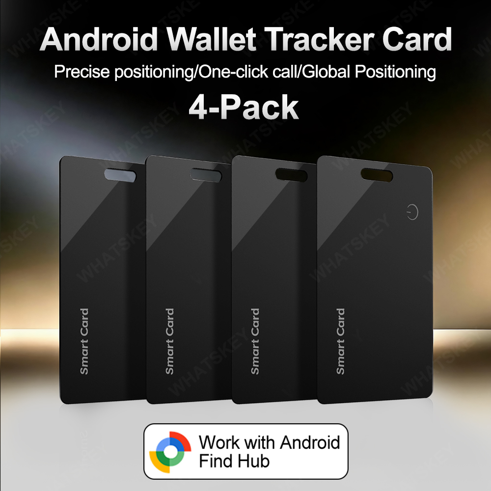 Google Find My Wallet Tracker Card for Android-超薄型 Bluetooth スマートタグ ワイヤレス充電式 財布や荷物用 アンチ