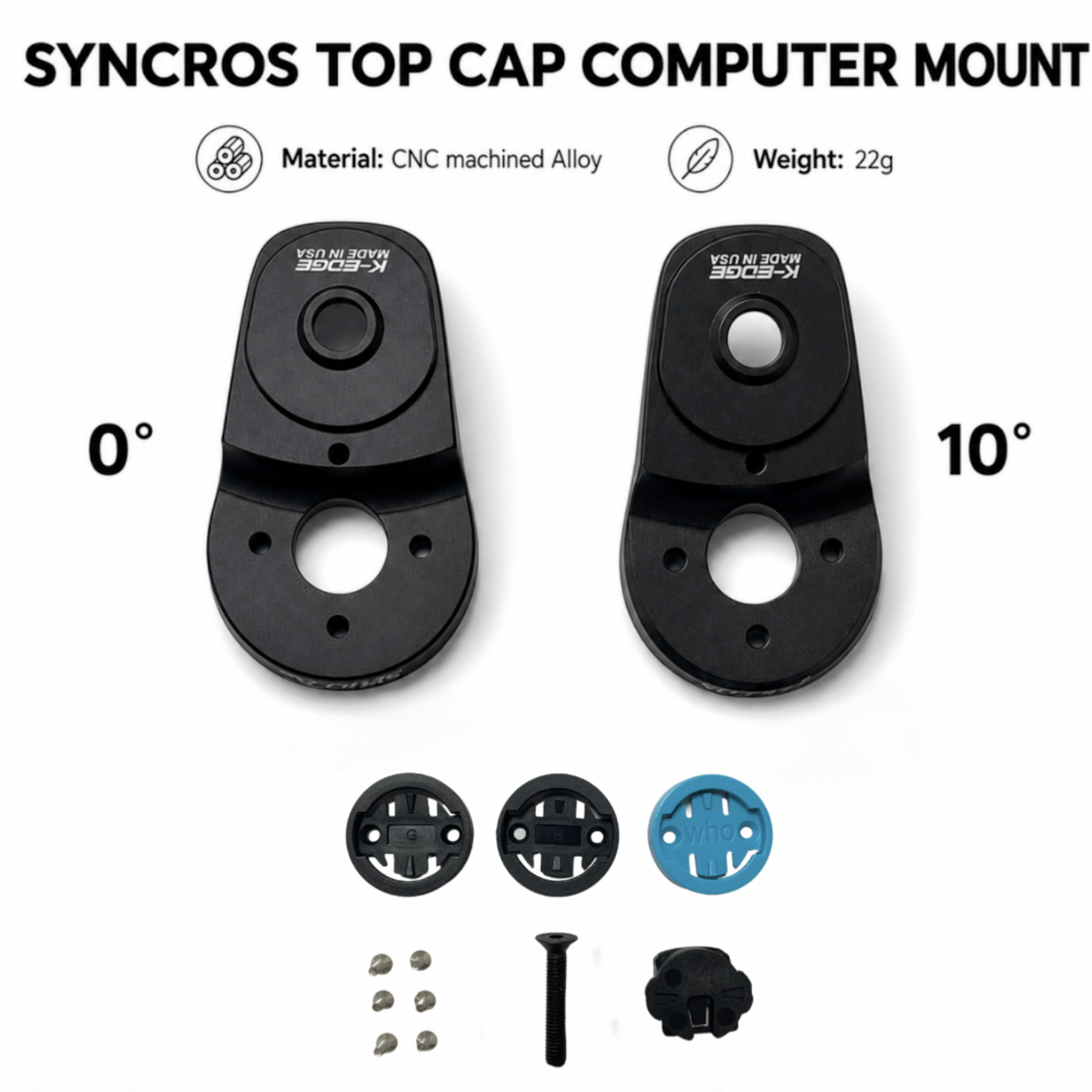 0/-10 度トップキャップアルミコンピュータマウント SYN バイク Fraser Ic Sl Wc/Dc/Xc ハンドルバー Xc ステム 1.5/2.0 ガーミン/ワフー/ブライトン
