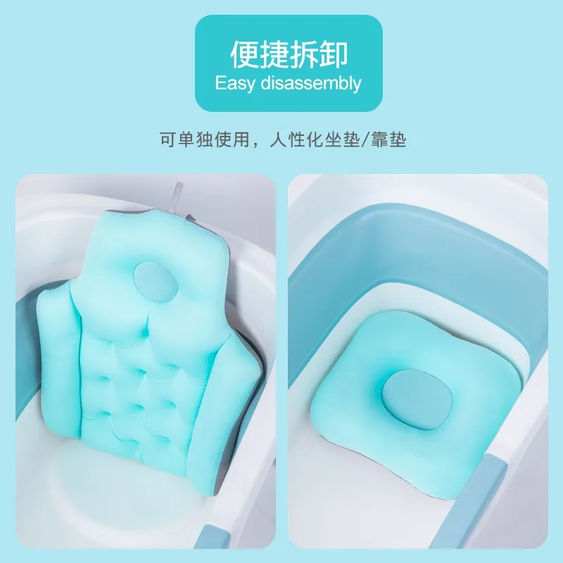 ベストセラー家庭用浴槽シートクッション、大人用バスマット、折りたたみ浴槽クッション、浴槽背もたれ、大人も座れるバスアート