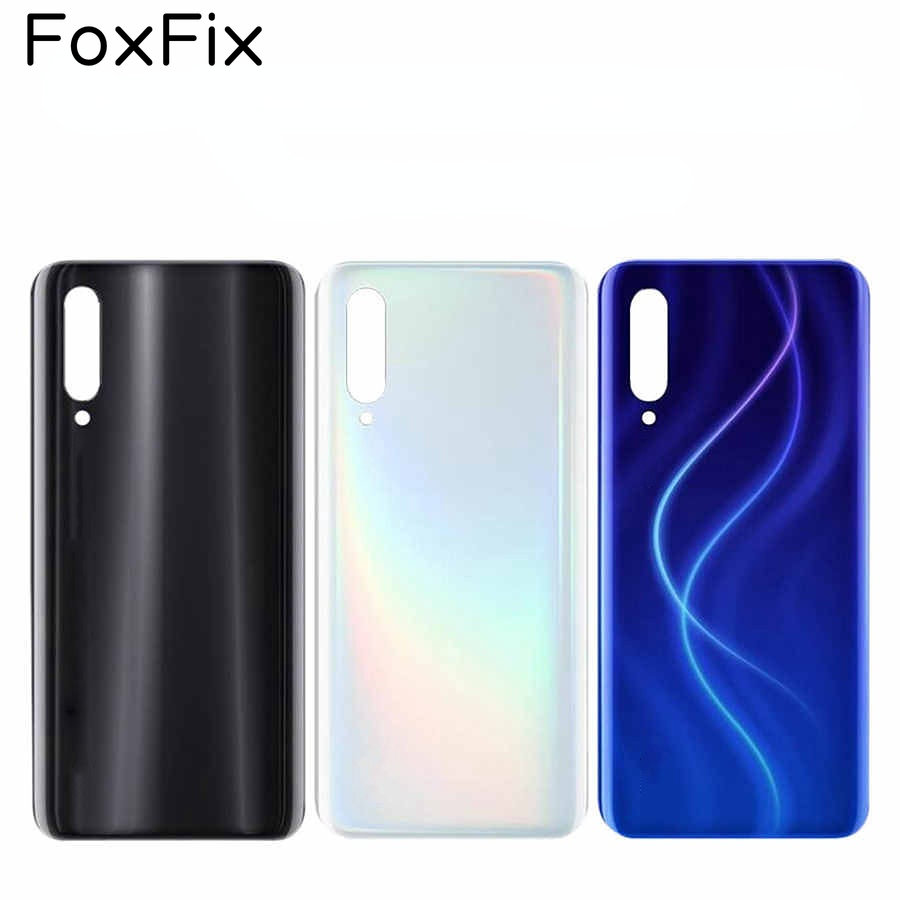 FoxFix クリアガラスシャオ mi mi 9 Lite バッテリーカバーバックガラスパネル Mi9 Lite mi CC9 リアドアハウジングケース交換部品