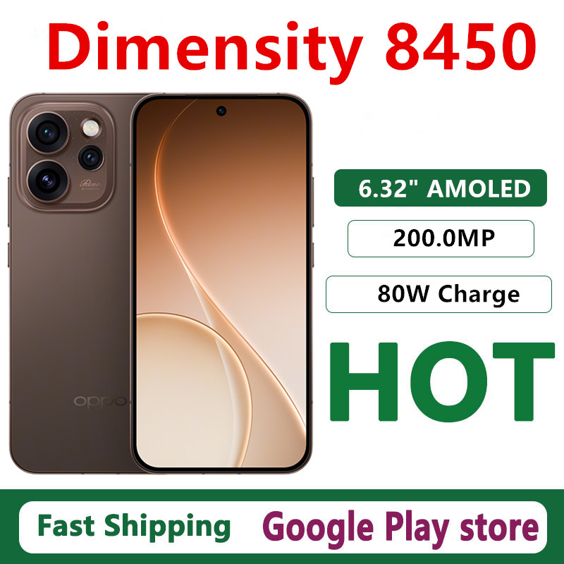 オリジナル Oppo Reno 15 携帯電話 Dimensity 8450 OTA 6.32 "AMOLED 120HZ 200.0MP カメラ 80 ワット充電 6200mAh IP69 防水