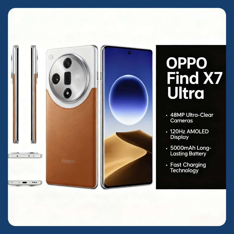 OPPO Find X7 スマートフォン 50MP ウルトラカメラ 6.82 インチ AMOLED 120Hz ディスプレイ 100W 高速充電 5000mAh バッテリー グローバル バージョン ロック解除