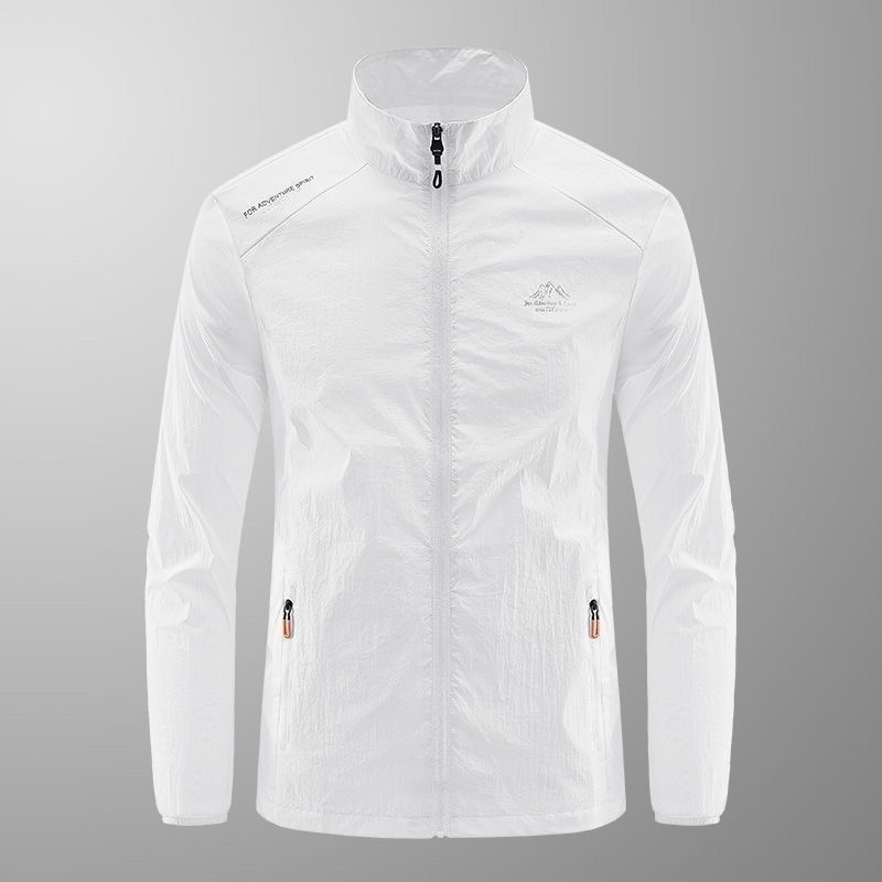 Summer Men's Sun Protection Casual Breathable Sports Windproof Water Resistant Ultrathin Jacket Outdoor Fishing Skin Clothing