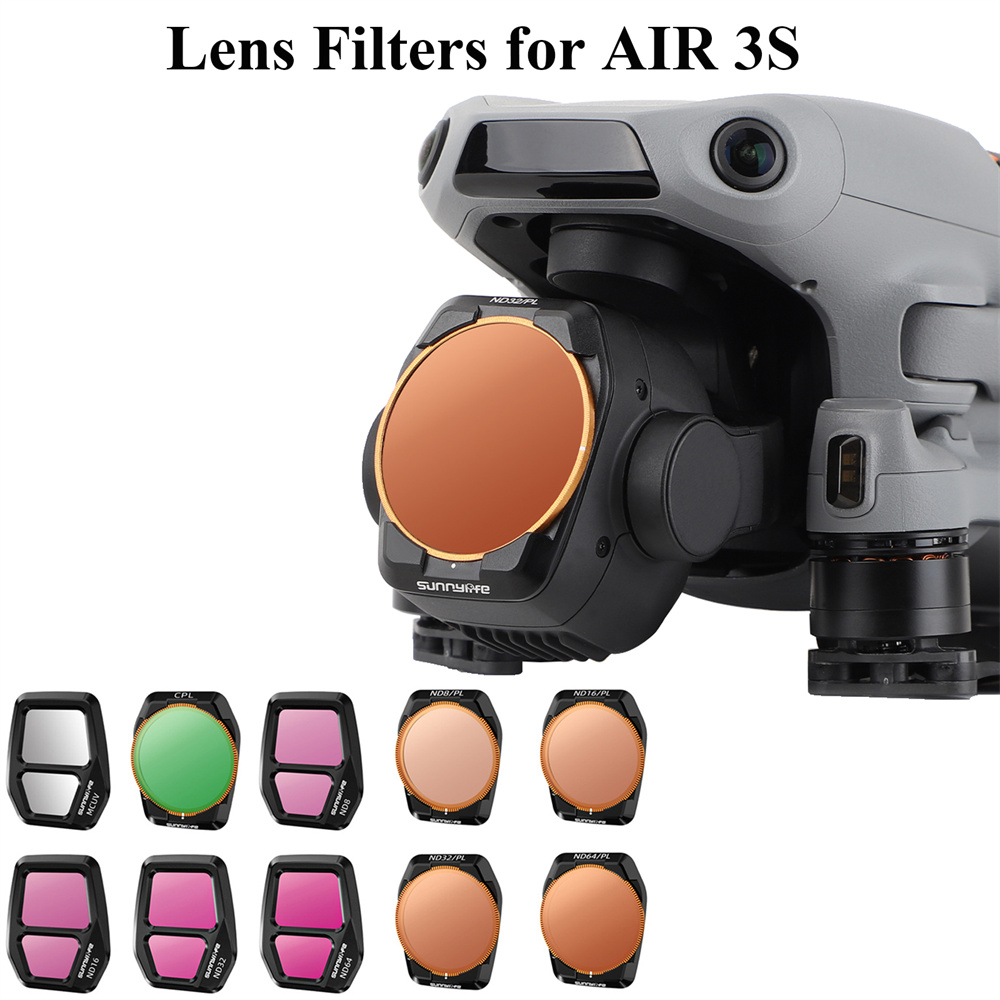 ドローンカメラレンズフィルター filtro MCUV CPL ND8/16/32/64 NDPL レンズフィルターアクセサリーキット Air 3S 用