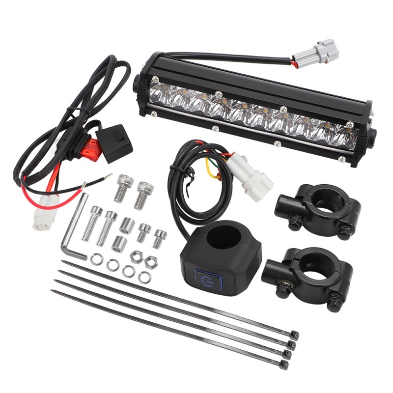 オートバイ LED ライトバーヘッドライトキット取付ブラケットとスイッチ CRF250F CRF110F TTR110E YZF450 7/8 "22 ミリメートルハンドルバー