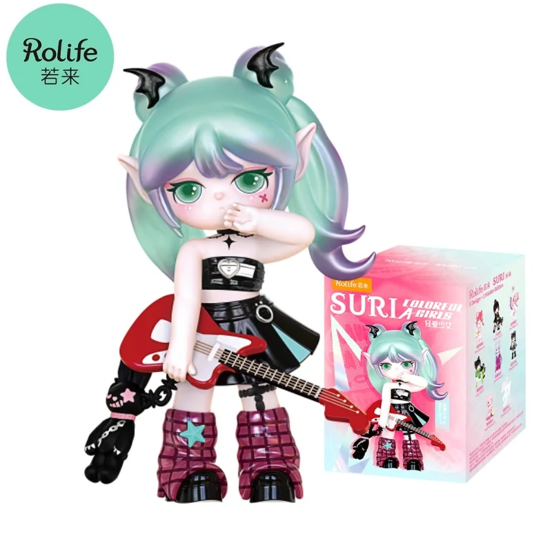 Rolife スリ A カラフルなガールズシリーズブラインドボックスアニメフィギュア装飾コレクションカスタマイズされたギフト-SKXX0