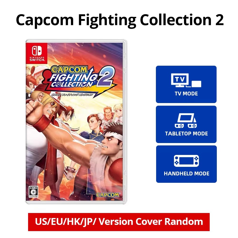 カプコンファイティングコレクション 2 ニンテンドースイッチゲーム 100% 新しい任天堂物理ゲームカードスイッチゲームコンソール用