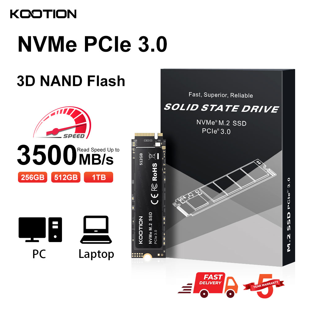 Kootion X15 M.2 SSD NVMe 2TB 1TB 512GB 256GB SSD M2 2280 PCIe 3.0 内部ソリッドステートドライブディスク ラップトップデスクトップ用