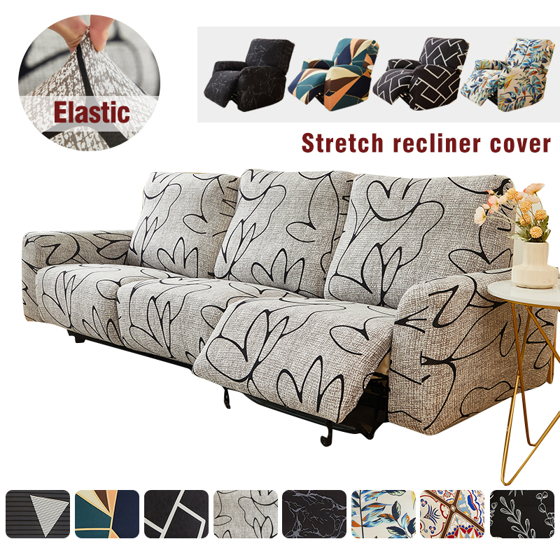 1/2/3 席ストレッチ花リクライニングカバー分割リラックスオールインクルーシブ椅子カバーラウンジャーカウチソファアームチェアスリップカバー