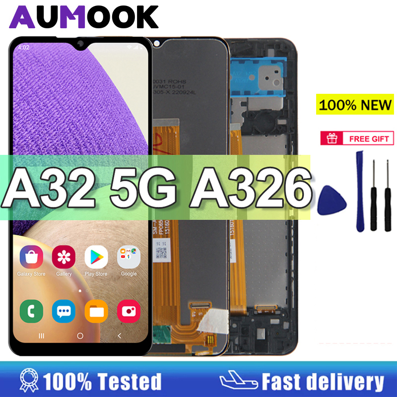 6.5 "A32 5G ディスプレイサムスンギャラクシー A32 5G 液晶ディスプレイタッチスクリーンアセンブリの交換サムスン A32 5G SM A326B ディスプレイ