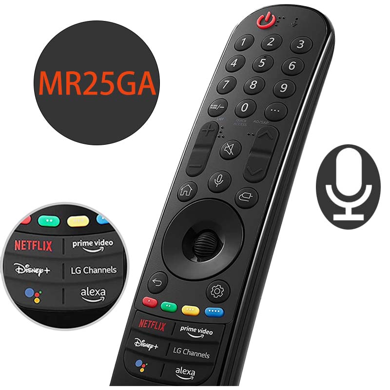 MR25GA ボイスマジックリモコン MR21GA MR22GA MR23GA MR24GA 交換用 AI ポインター機能 Alexa Voice 付き LG 2025 スマートテレビ用