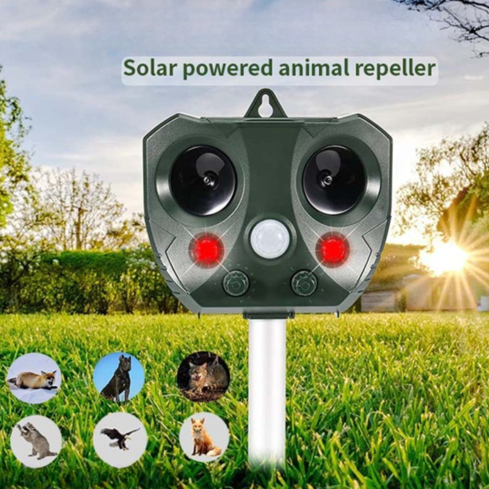 屋外可変周波数ウェーブリペラ LED フラッシュマウスリペラ太陽光発電と USB 充電ファームガーデンパティオに最適