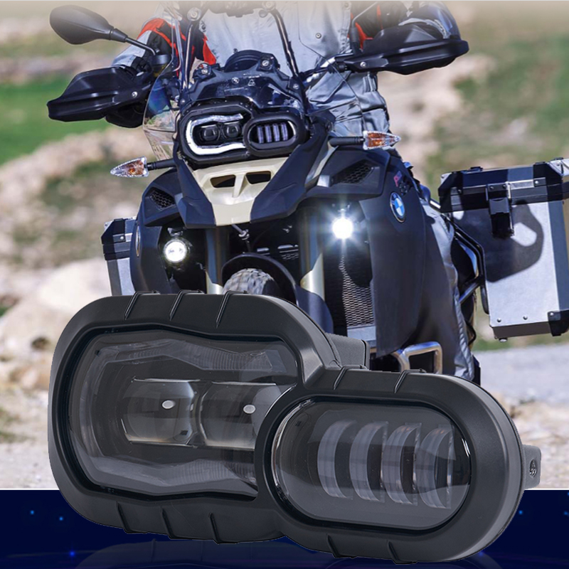 オートバイライトヘッドライト BMW F800GS F800R F700GS F650GS アドベンチャーオートバイ完全な LED プロジェクターヘッドライトアセンブリ