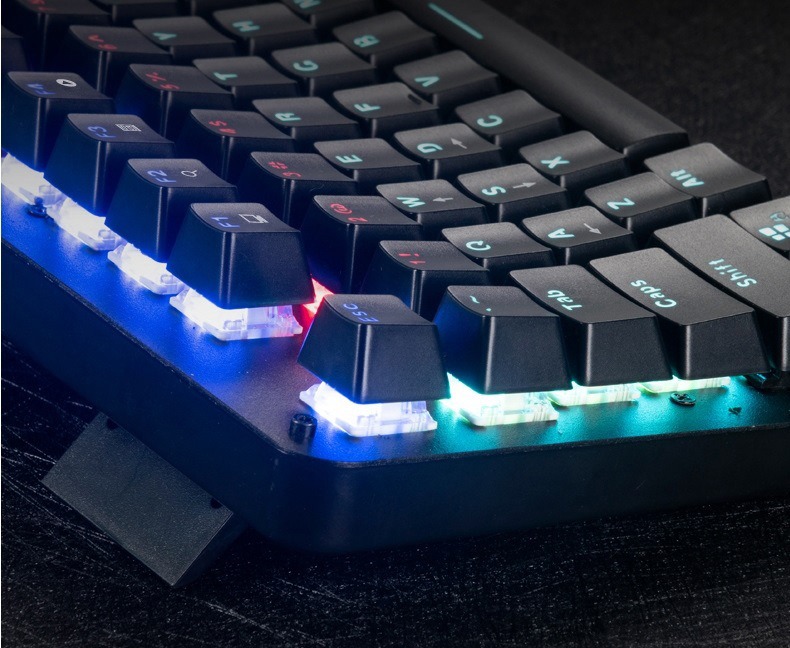 ホット販売 OEM104 キー有線高 DPI RGB 緑軸キーボードとマウスのセット