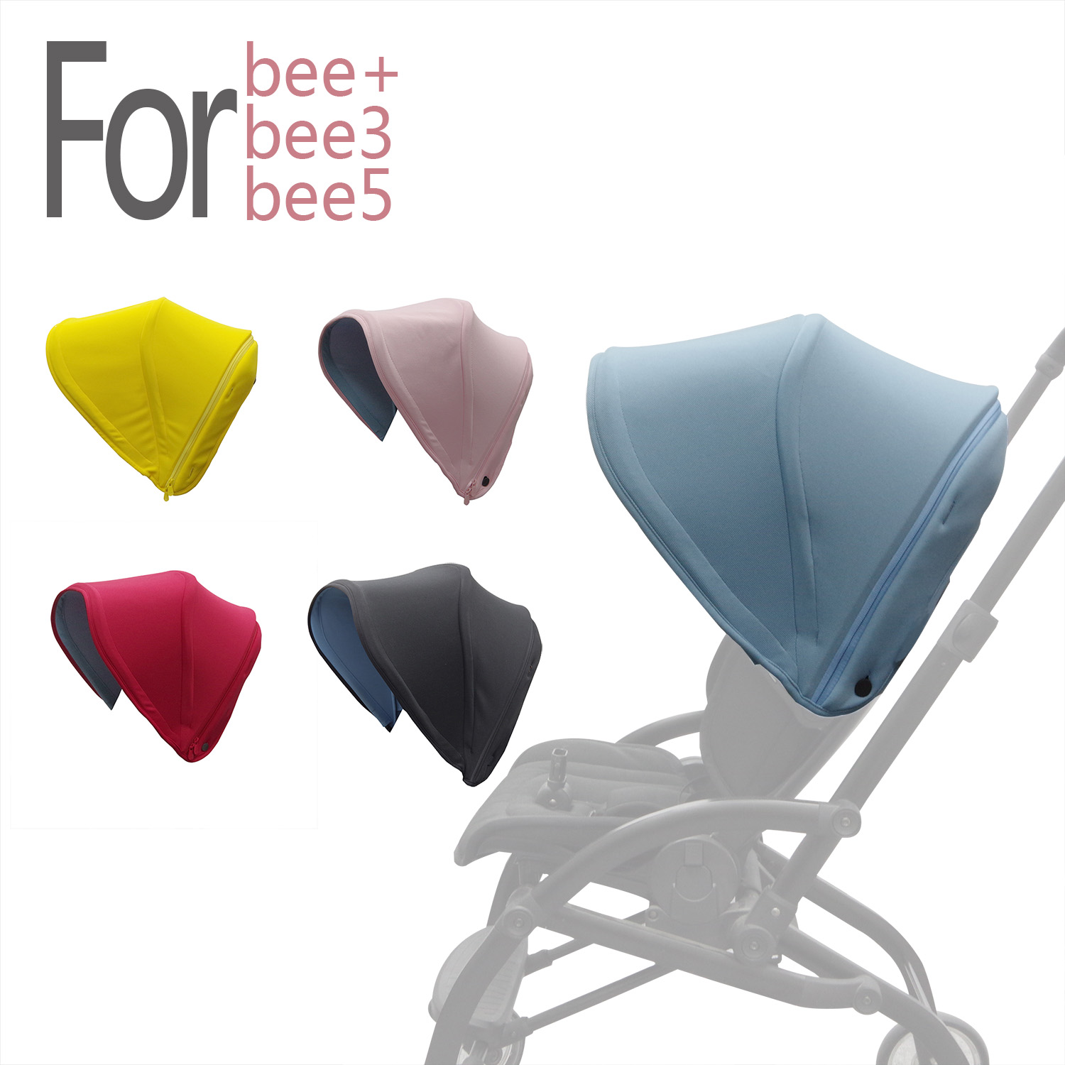 SeedFuture ベビーカーサンシェードバガブー蜂 5 蜂 3 6 蜂乳母車フード日よけキャノピーカバーベビーカーアクセサリー