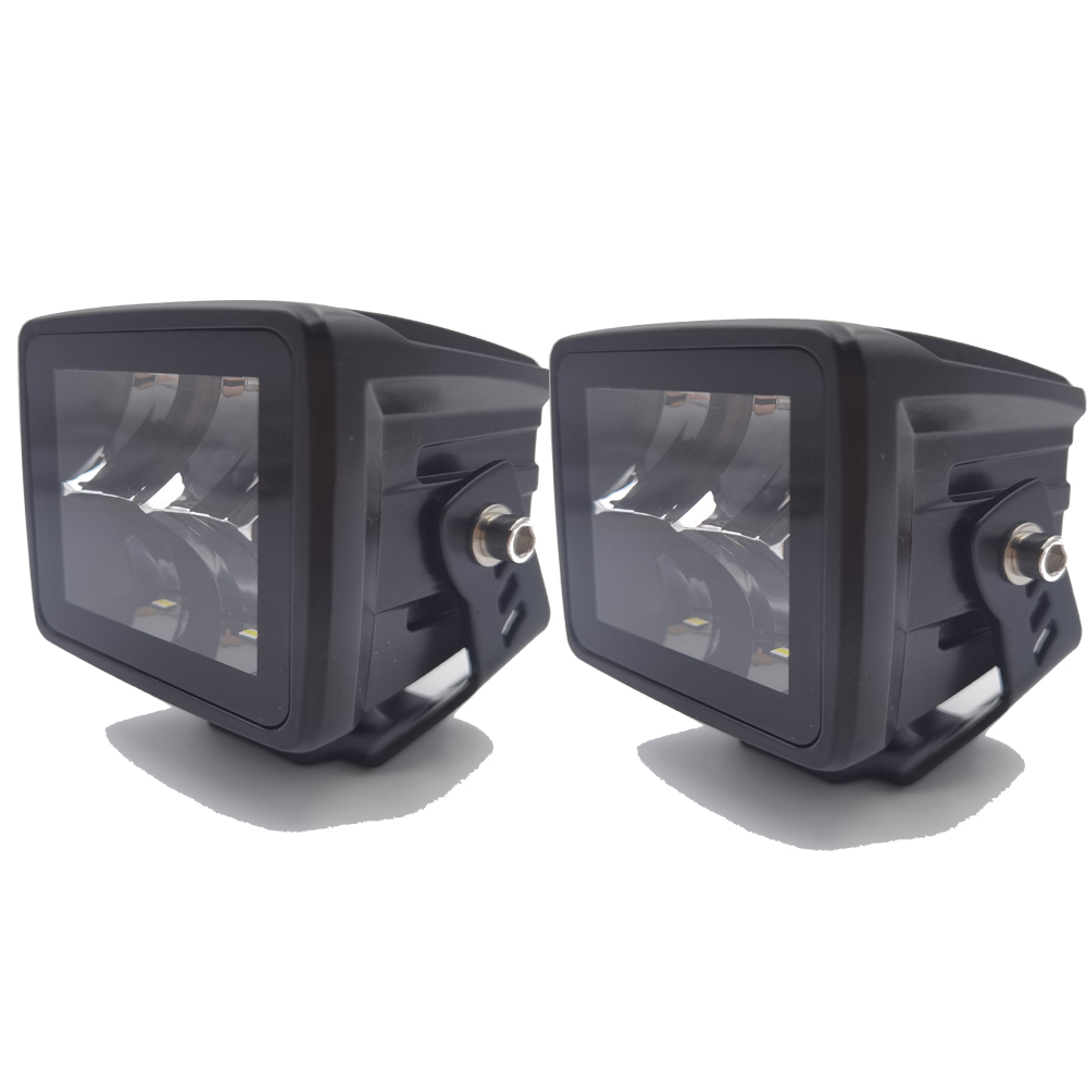 2PCS 3Inch 80W LED Pods Cube Spot LED Light Bar Driving Off Road Ditch Pods Bumper Lights for Trucks Pickup UTV Motorcycle Boat