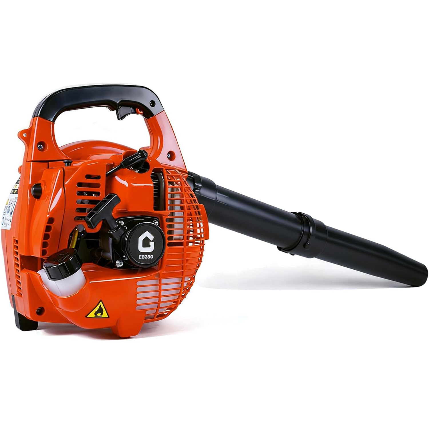 28CC 2ストロークガスリーフブロワー、490CFM強力な280 MPHハンドヘルドガス式リーフブロワー、芝生の手入れ用、160分間の耐久性
