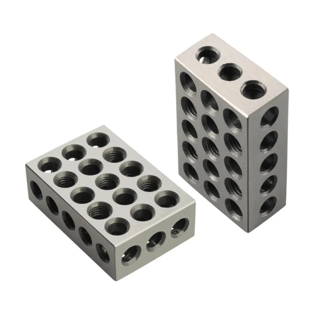2 ピース/セット 25-50-75 ミリメートル硬化鋼ブロック 0.0002 "精度マッチマシニスト 123 フライスツール 23 穴 1-2-3" ブロックゲージ