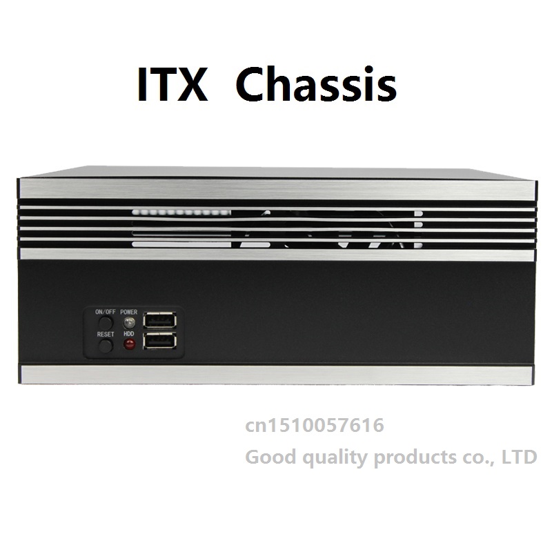 サーバーミニシャーシ互換 ITX マザーボード FLEX 1U 電源シルバーパネル産業用制御小型ミニコンピュータ