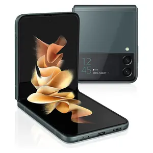 オリジナルのSIMフリーZ Flip 3 5Gスマートフォン、6.7インチ、8GB RAM、128/256GBストレージ、NFC搭載、コード分割多重アクセスとLTEセルラー通信に対応した韓国製折りたたみ式スマートフォン。