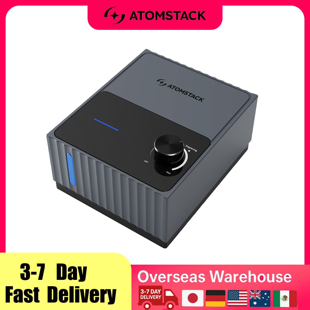Atomstack F80 レーザー彫刻機用エアアシストポンプ 強力な煙除去 A20/S20/X20 レーザーカッターで切断精度を向上
