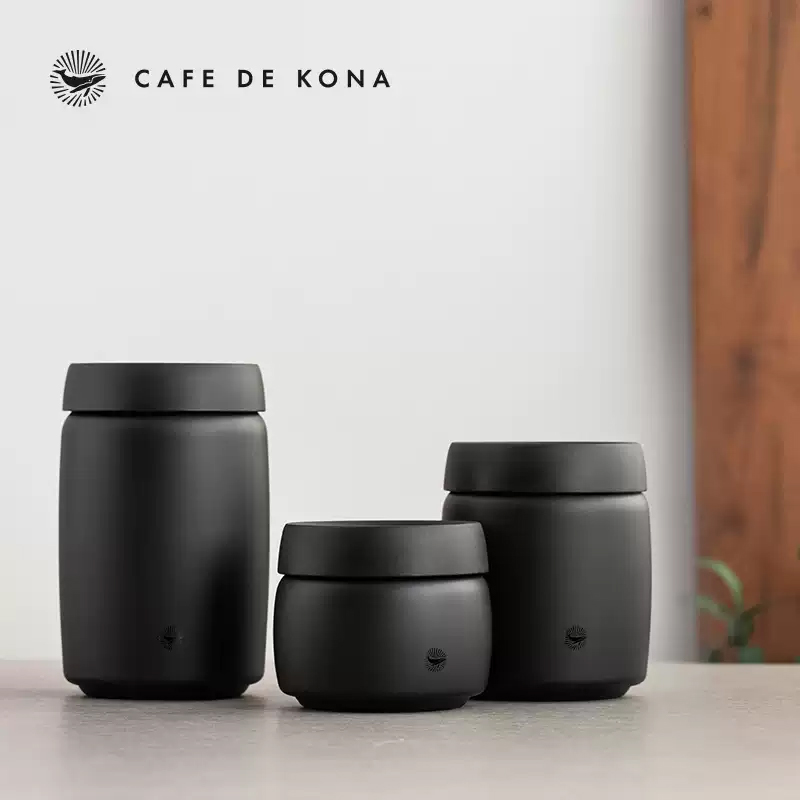 CAFEDE KONA ステンレス鋼密閉タンク ステンレス鋼真空密閉キャニスター コーヒー豆、紅茶、キッチン保存容器用