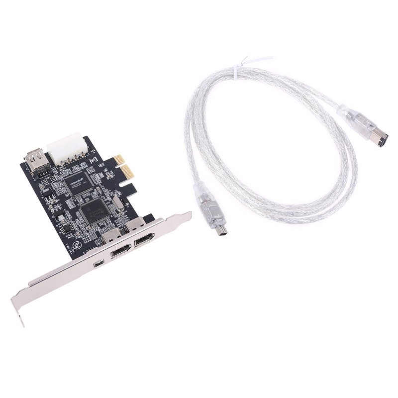 PCIe 3ポートFirewireケーブル拡張カードPCI Express 1394B & 1394A TI XIO2213Bチップセットアダプタ（デスクトップPC用）