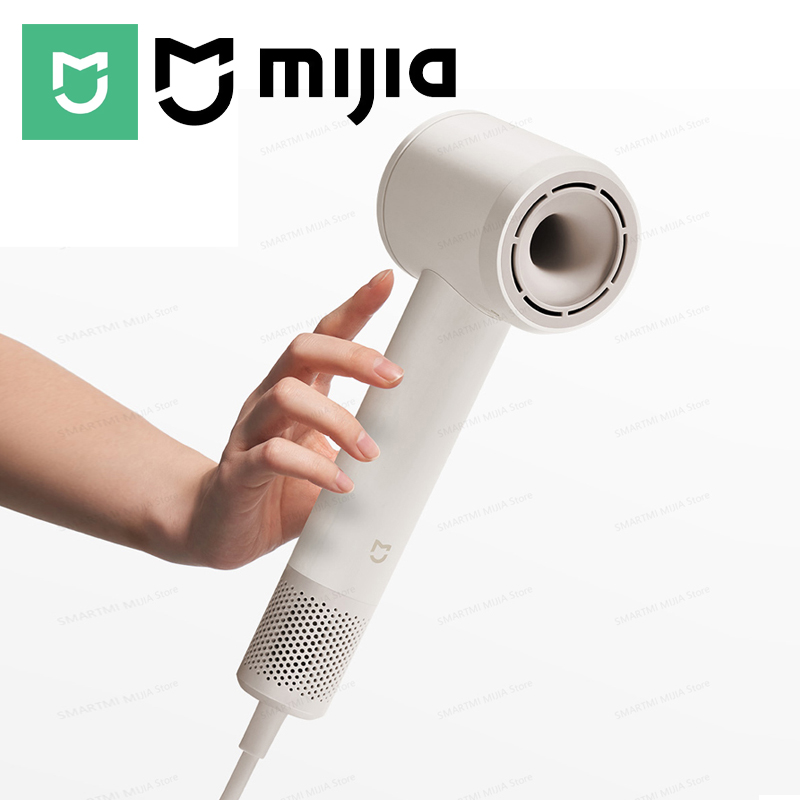 新しい MIJIA 高速ヘアドライヤー、110000rpm、62m/s 強力な風量、8 気流モード、347g 4 色、アダプター 220V 付き CN バージョン