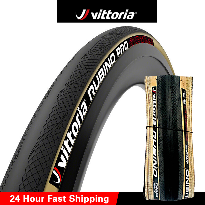 Vittoria RUBINO PRO ロードタイヤ 700×25/28 グラフェン 2.0 チューブレス/クリンチャー折りたたみタイヤ 150TPI 700X28C ロード自転車競技用