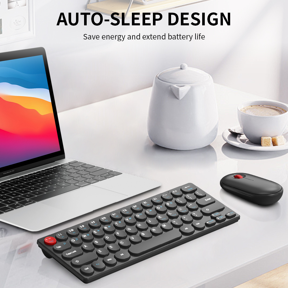 2.4G ワイヤレスキーボードとマウスのコンボバッテリー電源 Bluetooth キーボードとマウスセット、ラップトップ、iPad、携帯電話、タブレット用