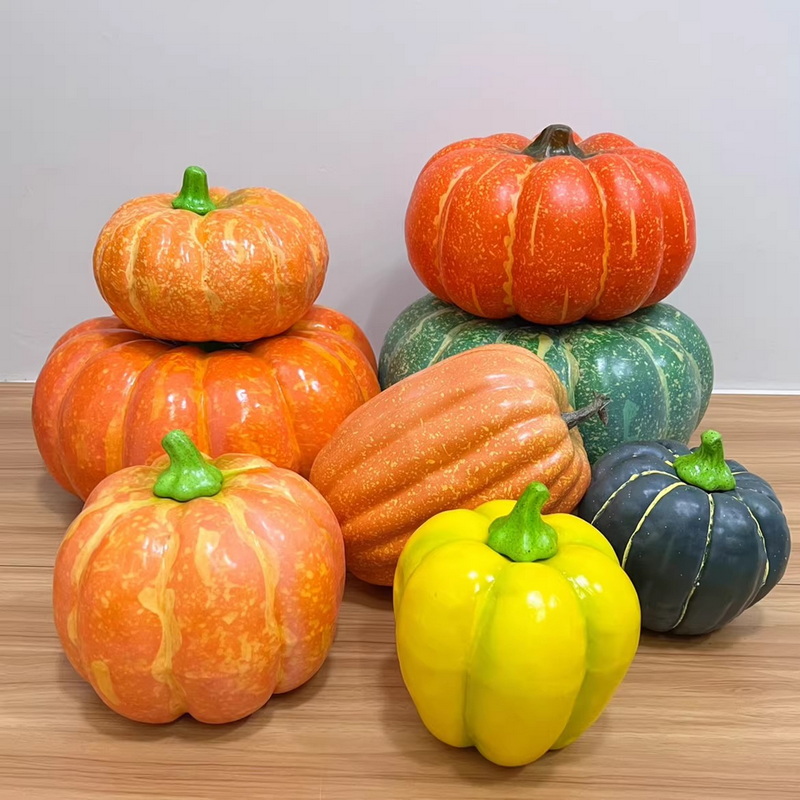 人工カボチャプラスチックカボチャモデル偽野菜果物キッチンキャビネットの装飾写真撮影の小道具家の装飾