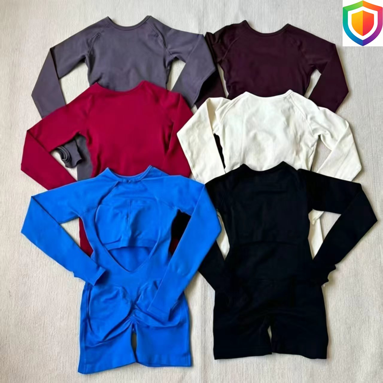 2026 DF‑インパクト レディース ストレッチ 長袖 バックレス ヨガ ジャンプスーツ スリムフィット ワンピース ボディスーツ ジム ワークアウト フィットネス スーツ