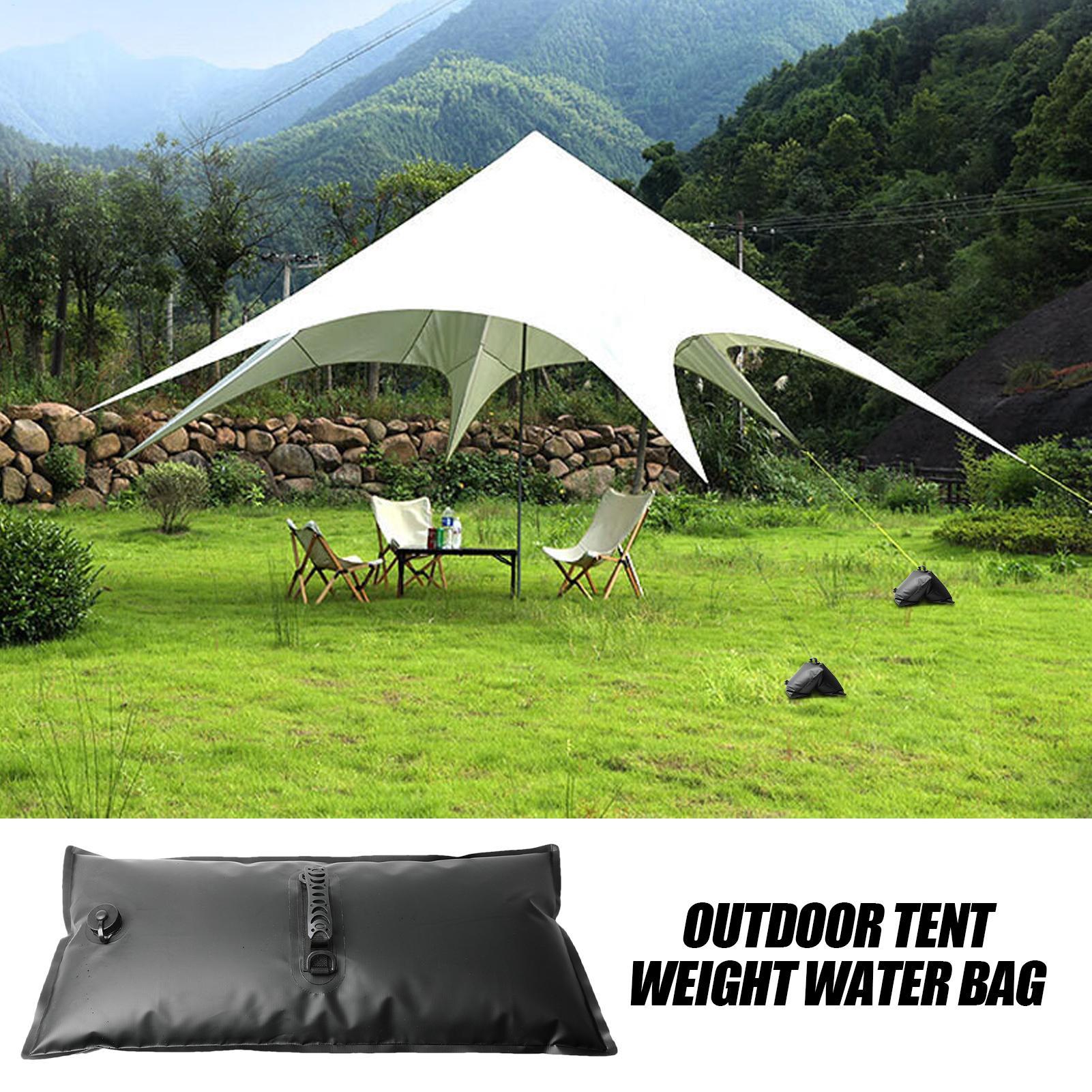 キャノピーウォーターウェイト キャノピーテントウェイト スタンドベース 耐風性 ハンドル付き ウォーターバッグ 折りたたみ式 屋外日よけパーティー用
