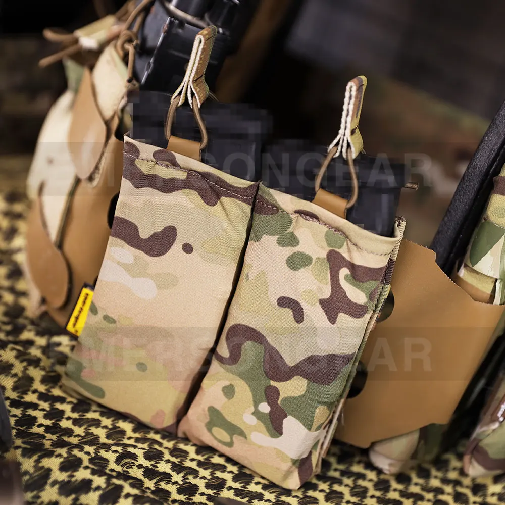 Emersongear 精密マガジンポーチ 5.56 ダブル SS ベストモジュラー Molle マガジンポーチ 556 狩猟ハイキング戦闘ナイロンバッグ