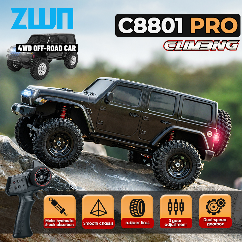 C8801 プロ/C8801 1/18 RC カーライト 2.4 グラム 4WD 電動クライミング高速オフロード車リモートコントロールのおもちゃ子供大人
