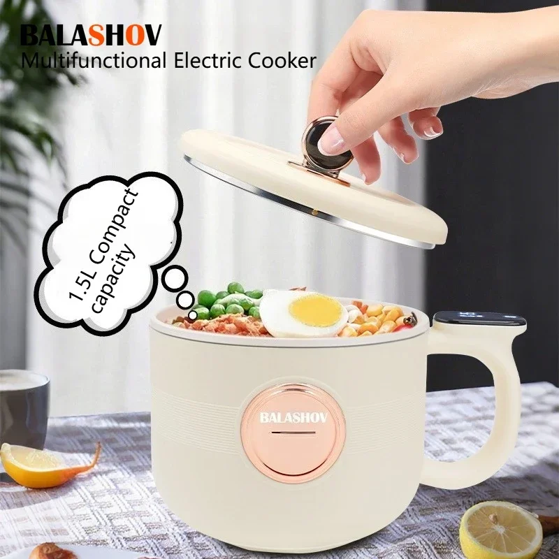 1.5L 炊飯器単二層 220V マルチクッカーノンスティック MultiCooker 蒸し米鍋電気炊飯器キッチンホーム