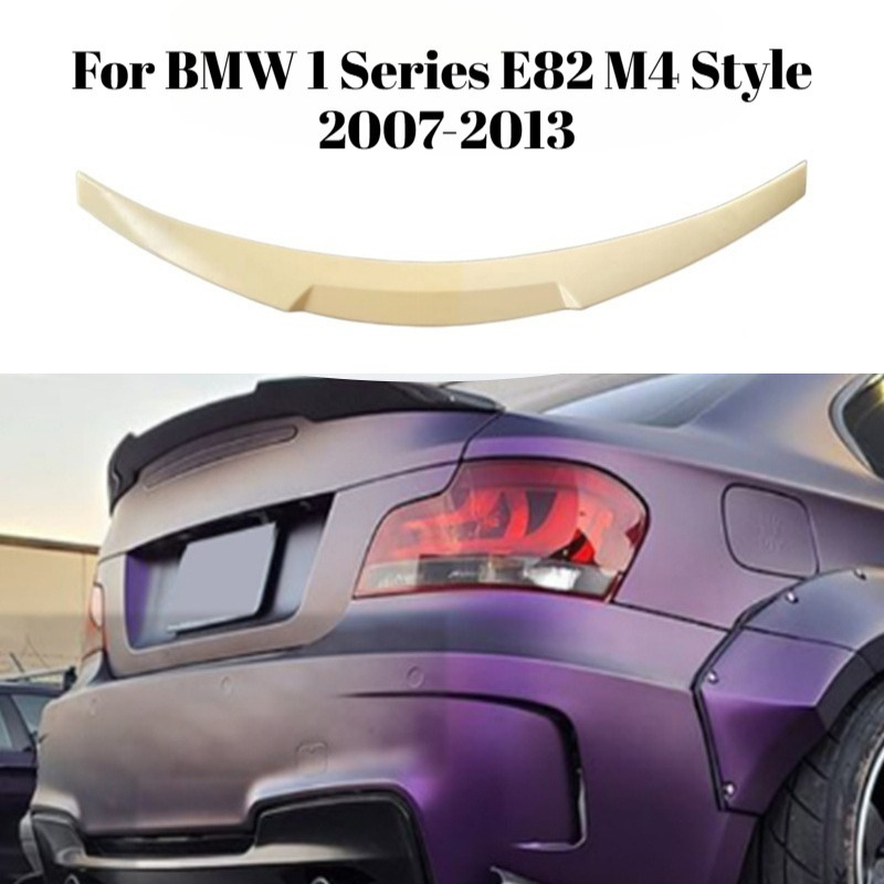 トランクスポイラーウイング BMW 1 シリーズ E82 M4 スタイルドリルなしスタイリングカーアクセサリー Mod パーツアップグレードキット車の外装装飾