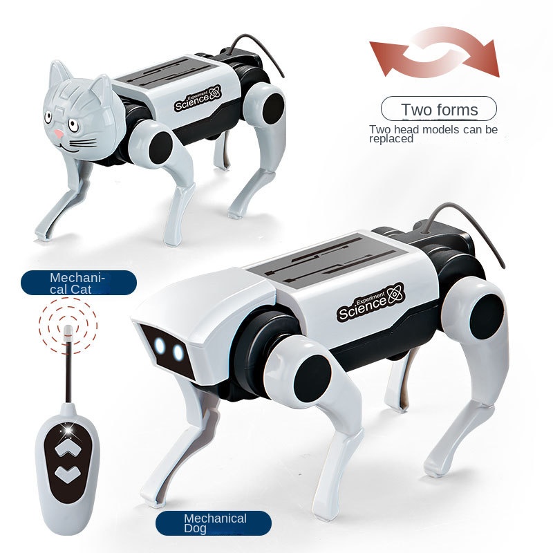 DIY 組立犬 Rc ロボットリモコン機械式おもちゃ科学教育組立モデル電気セットおもちゃ男の子キッズギフト