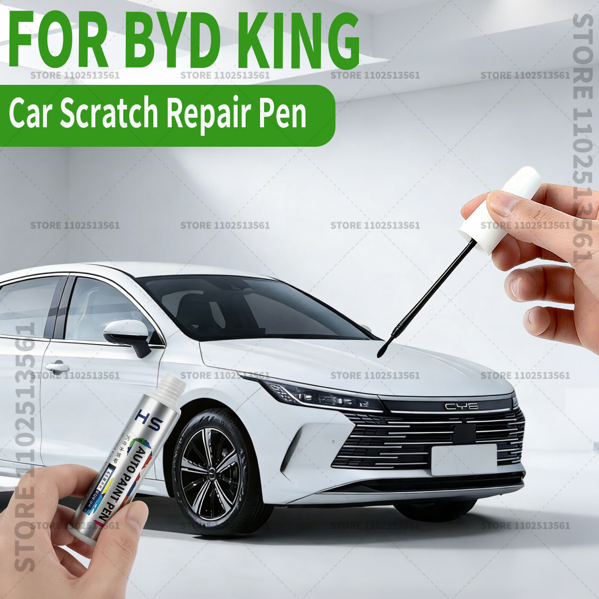 車の塗装修理ペンペイント傷修復アクセサリー白雪姫 WAZ 時間グレー 082 ブルー BYD057 094 黒 BYD 王