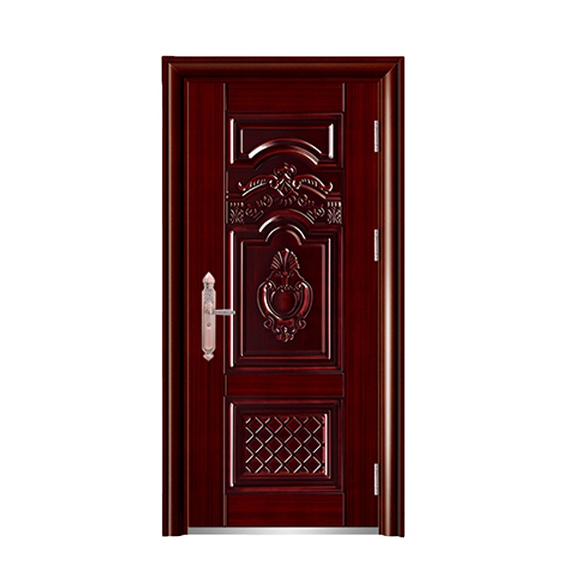 最新のデザインの中国のサプライヤーは、販売のための屋外ドアを使用しました。ドア窓が付いている正面玄関のスチールドア