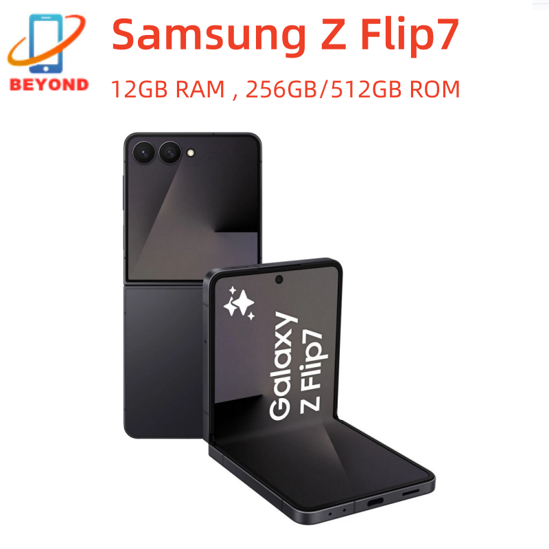 Samsung Galaxy Z Flip 7 5G F766U1 F766B 256/512GB ROM 12GB RAM 6.9インチ AMOLED NFC Exynos 折りたたみ式オリジナル 99% 新しい AI スマートフォン