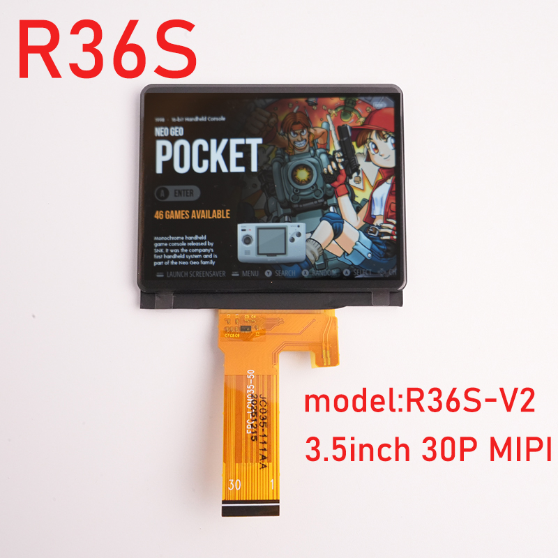 R35S R36S 3.5 インチゲームコンソール R36S-V2 スクリーン液晶画面ディスプレイなしカバープレート交換部品