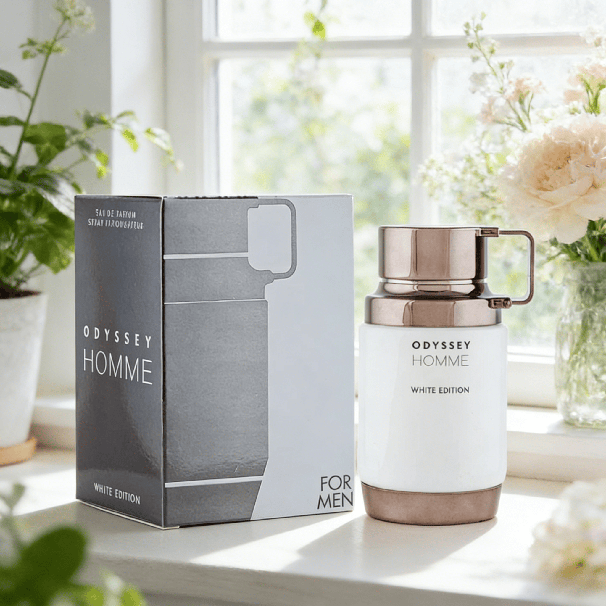 Armaf Odyssey Homme Sky for Men オードパルファム スプレー、3.4 オンス、ホルムアルデヒドフリー、EDP、液体香水、持続するフローラルの香り