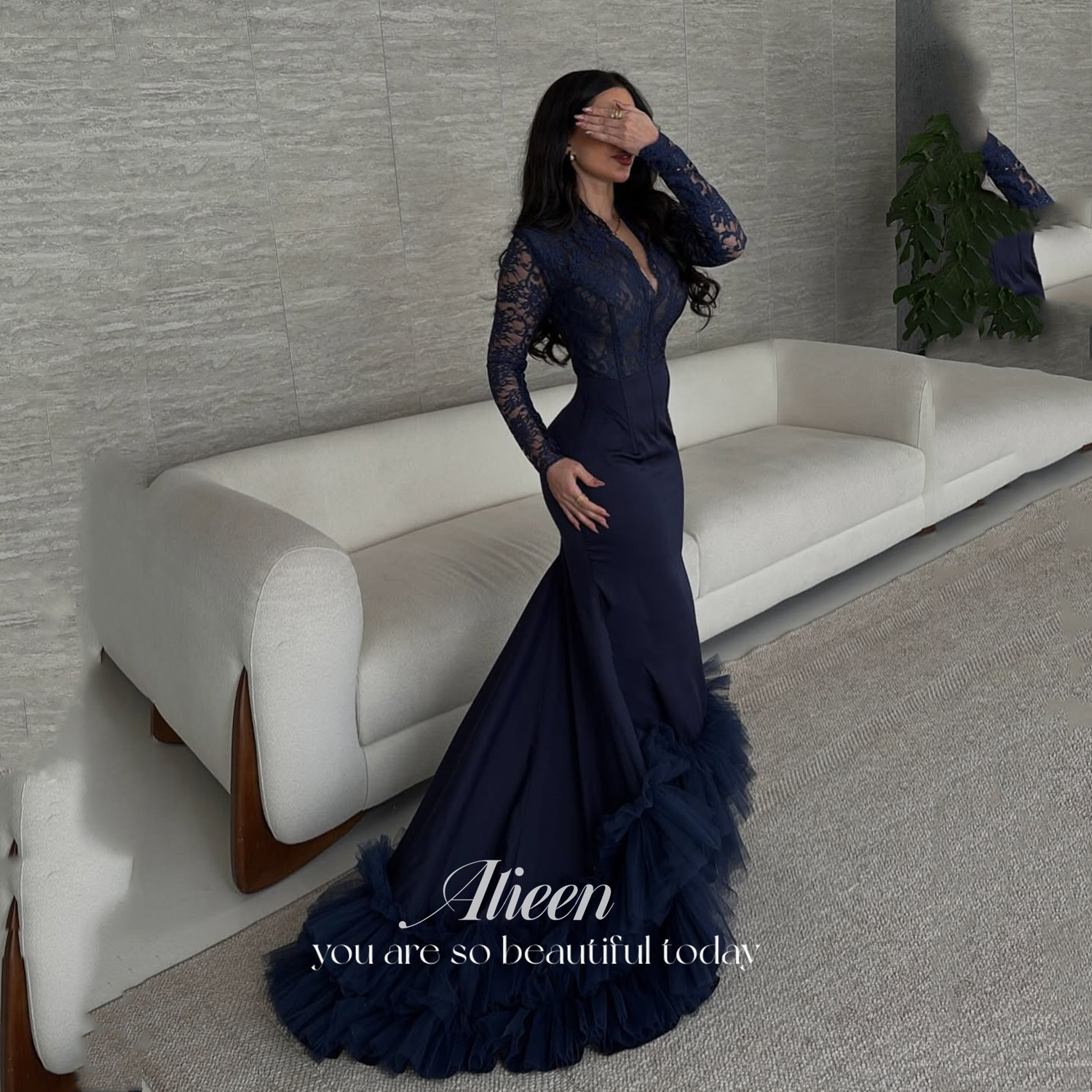 Aileen فساتين سهرات Evening Dresses for Special Occasions Birthday Dress Customized Prom Dresses 2026 Luxury Purple Lace Mermaid