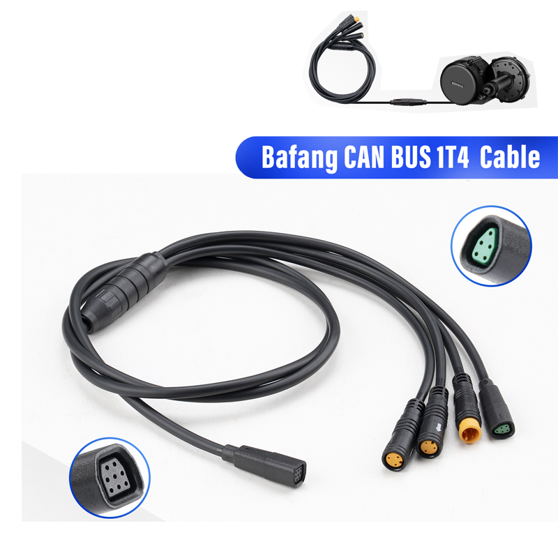 モーター防水 1T4 EB-Bus ケーブル Bafang CAN BBS BBS01B BBS02B BBSHD ミッドモーターディスプレイブレーキレバー親指スロットルコネクタ